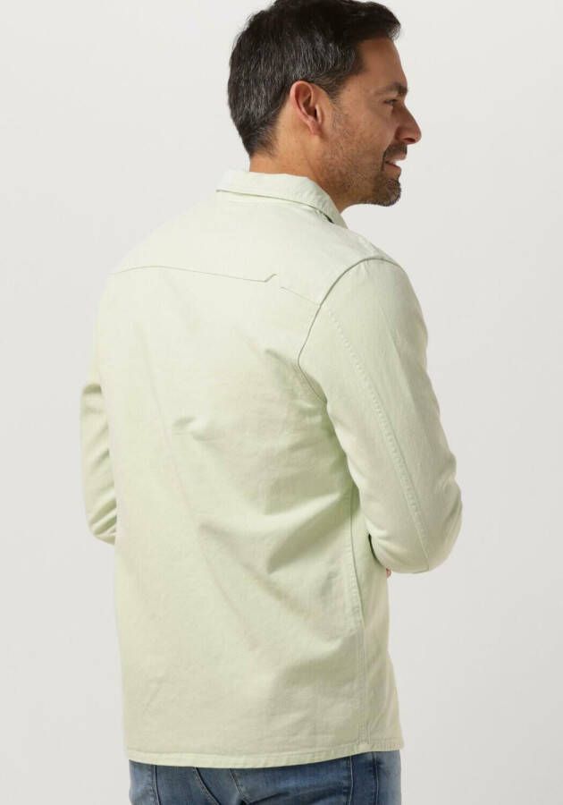 PUREWHITE Heren Overhemden Twill Overshirt With Big Pocket At Chest Groen