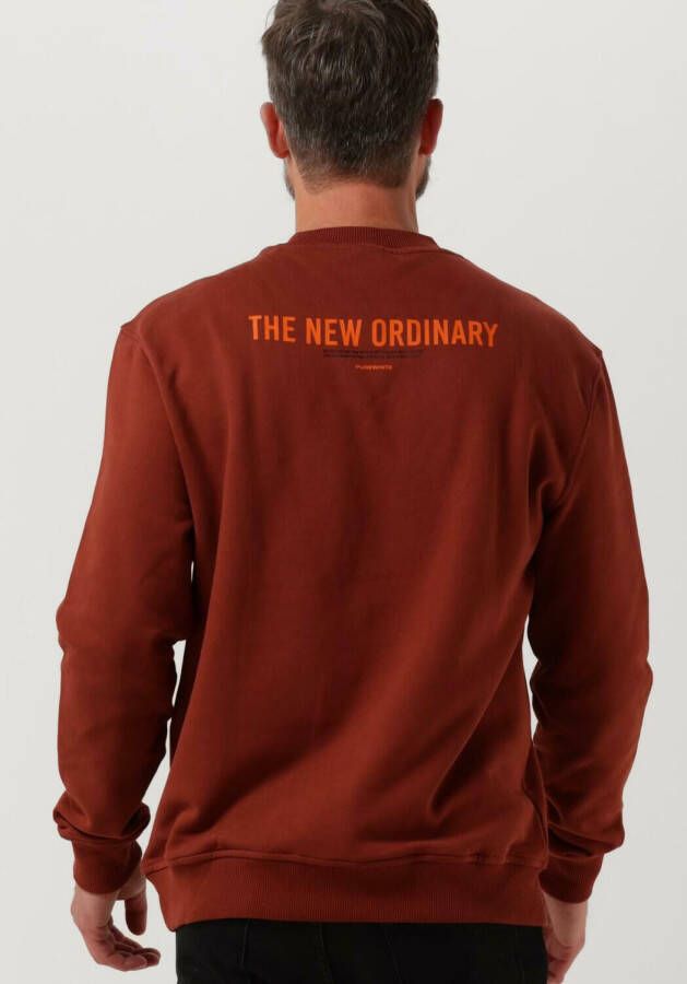 PUREWHITE Heren Truien & Vesten Crewneck With The New Ordinary Print On Back Rood