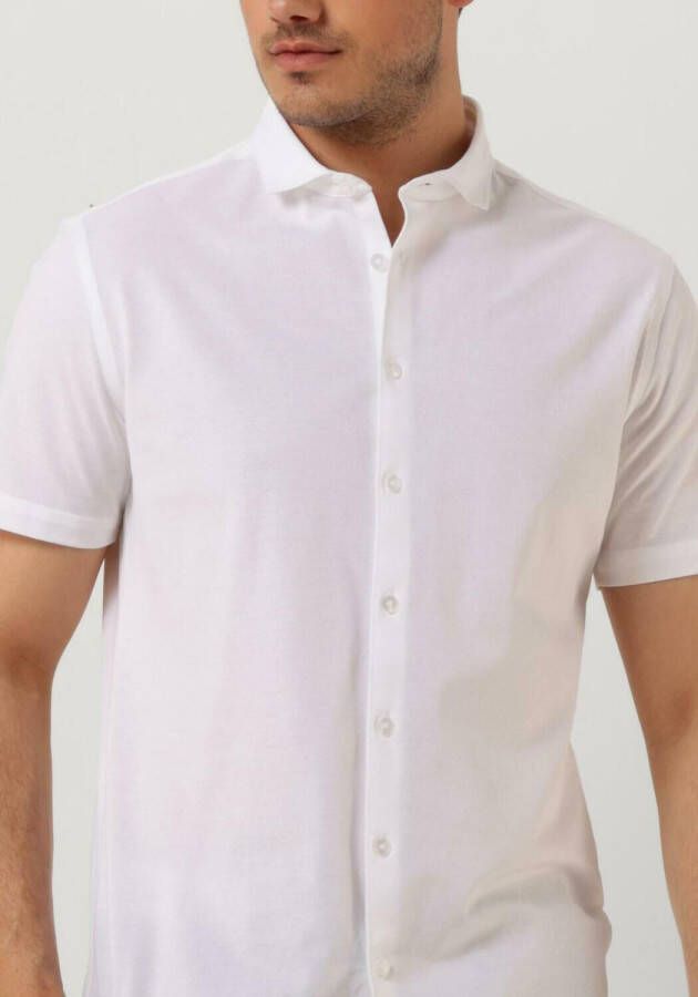 PUREWHITE Heren Overhemden Melange Ss Basic Shirt Wit