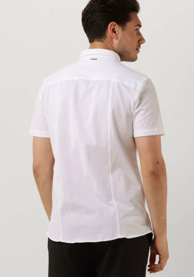 PUREWHITE Heren Overhemden Melange Ss Basic Shirt Wit