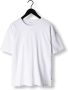 Purewhite Witte T-shirt Tshirt With Small Logo At Side And Big Back Embroidery - Thumbnail 4