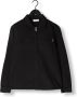 PUREWHITE Heren Overhemden Twill Overshirt With Zipper And Two Front Pockets Zwart - Thumbnail 4