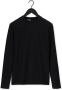 Purewhite Zwarte T-shirt Essential Tee U Neck Ls - Thumbnail 3