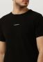 Purewhite Zwarte T-shirt Tshirt With Small Logo On Chest And Big Back Print - Thumbnail 3