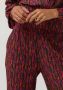 Refined Department high waist wide leg broek Nova met all over print paars roze - Thumbnail 3