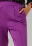 Refined Department high waist straight fit joggingbroek Dion met zijstreep paars - Thumbnail 4