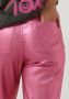 Refined Department imitatieleren high waist straight fit broek Elise roze - Thumbnail 3
