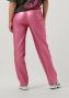 Refined Department imitatieleren high waist straight fit broek Elise roze - Thumbnail 5