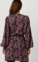Refined Department Lotte Zwarte Mini Jurk Multicolor Dames - Thumbnail 4