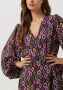 Refined Department Lotte Zwarte Mini Jurk Multicolor Dames - Thumbnail 5