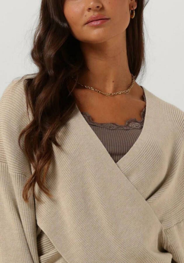 ROSEMUNDE Dames Tops & T-shirts Babette Silk Top W Lace Taupe