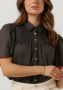 RUBY TUESDAY Dames Blouses Imee Collar Pintuck Blouse Donkergrijs - Thumbnail 2