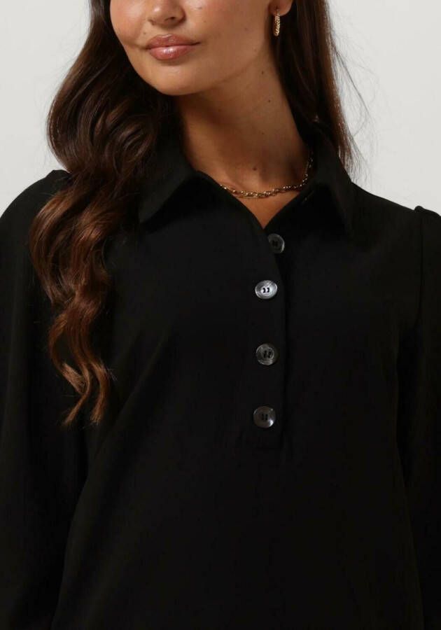 RUBY TUESDAY Dames Jurken Rozzyn Collar Dress With Placket And Sleeve Detail Zwart