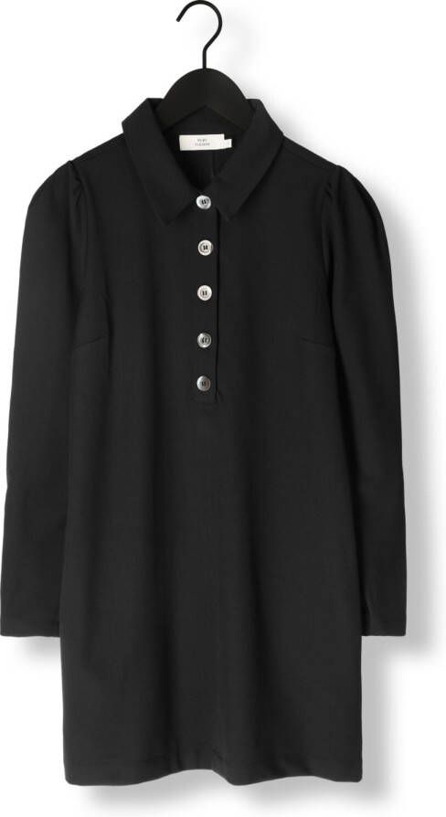 RUBY TUESDAY Dames Jurken Rozzyn Collar Dress With Placket And Sleeve Detail Zwart