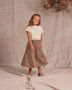 RYLEE + CRU Meisjes Tops & T-shirts Cropped Cinch Tee Beige - Thumbnail 3