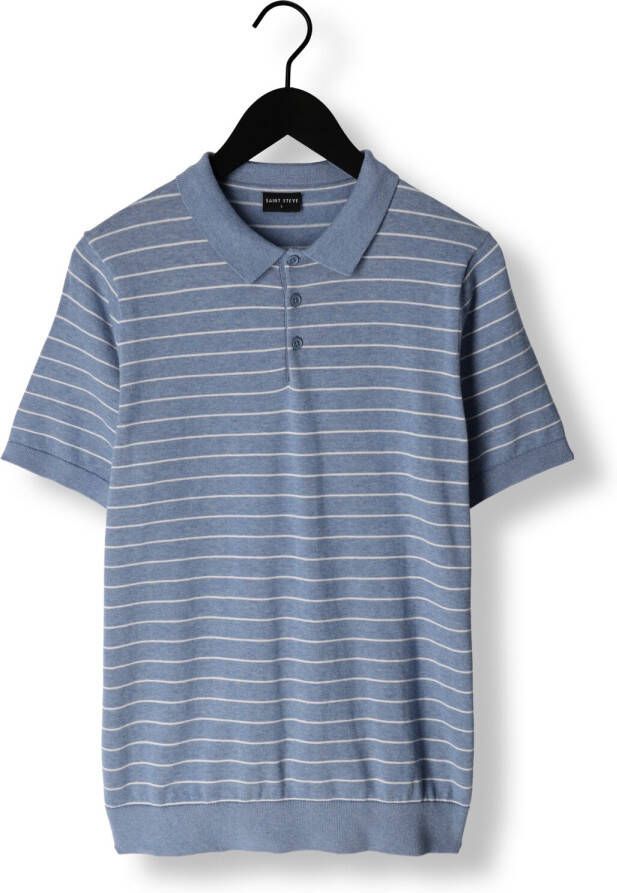 SAINT STEVE Heren Polo's & T-shirts Hessel Lichtblauw