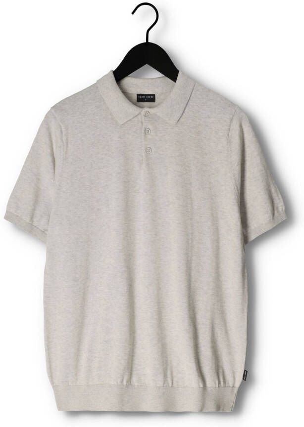 SAINT STEVE Heren Polo's & T-shirts Chris Lichtgrijs