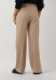 SCOTCH & SODA Dames Broeken Edie High Rise Wide-leg Trousers In Structured Quality Beige - Thumbnail 4