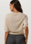 SCOTCH & SODA Dames Tops & T-shirts Short Sleeved Crew Neck Pullover Beige - Thumbnail 4