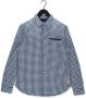 Scotch & Soda Blauwe Casual Overhemd Indigo Yarn-dyed Checked Shirt - Thumbnail 3