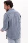 Scotch & Soda Blauwe Casual Overhemd Indigo Yarn-dyed Checked Shirt - Thumbnail 4