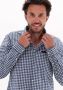 Scotch & Soda Blauwe Casual Overhemd Indigo Yarn-dyed Checked Shirt - Thumbnail 5