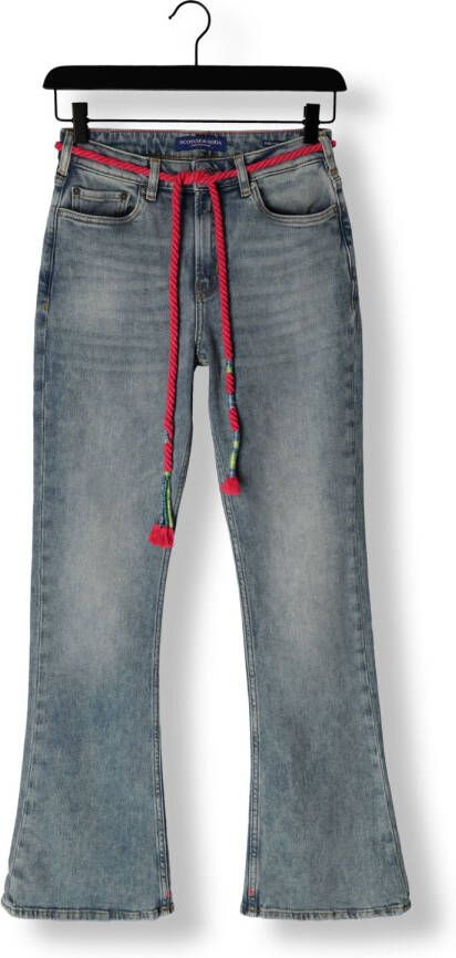 SCOTCH & SODA Dames Jeans The Charm Flared Jeans Summer Shower Blauw
