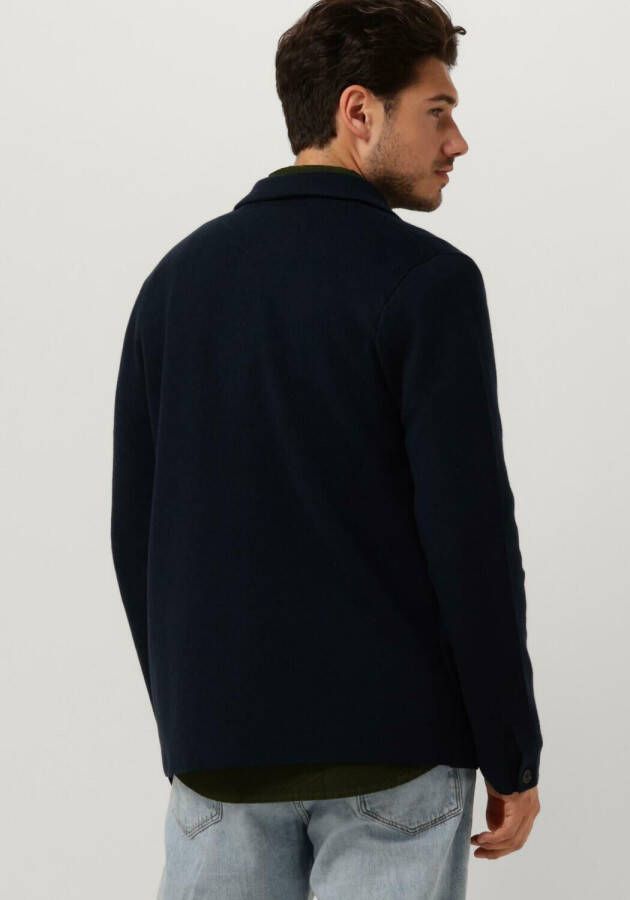 SCOTCH & SODA Heren Jassen Wool-blend Knitted Worker Jacket Blauw
