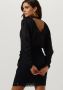 SCOTCH & SODA Dames Jurken Mock Neck Mini Dress With Open Back Detail Blauw - Thumbnail 4