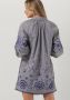 SCOTCH & SODA Dames Jurken Striped Shirt Dress With Embroidery In Organic Cotton Blauw - Thumbnail 4