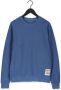 Scotch & Soda Blauwe Sweater Garment-dyed Interlock Felpa Sweatshirt - Thumbnail 5