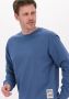 Scotch & Soda Blauwe Sweater Garment-dyed Interlock Felpa Sweatshirt - Thumbnail 7