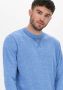 SCOTCH & SODA Heren Truien & Vesten Lightweight Linen-blend Melange Crewneck Pullover Blauw - Thumbnail 4