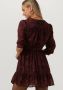 SCOTCH & SODA Dames Jurken Wrap Mini Dress Bordeaux - Thumbnail 4