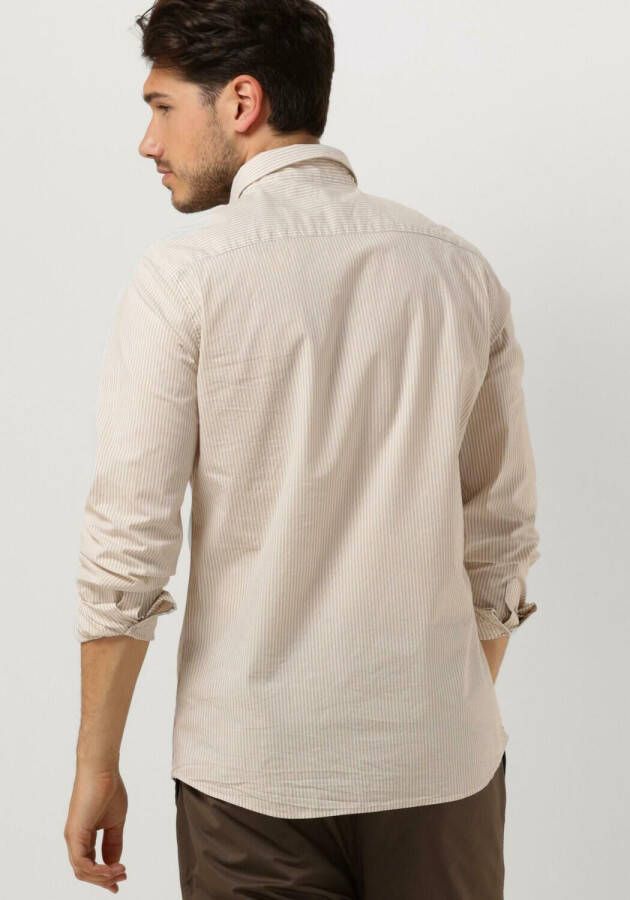 SCOTCH & SODA Heren Overhemden Essential Stripe Poplin Shirt Gebroken Wit