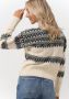 Scotch & Soda Gebroken Wit Trui Fair Isle Knitted Cable Pullover - Thumbnail 4