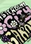 SCOTCH & SODA Meisjes Tops & T-shirts Oversized Artwork T-shirt Groen - Thumbnail 3