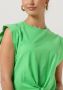 SCOTCH & SODA Dames Tops & T-shirts Relaxed-fit Knotted T-shirt Groen - Thumbnail 4