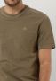 SCOTCH & SODA Heren Polo's & T-shirts Garment Dye Logo Embroidery Tee Khaki - Thumbnail 4