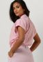 SCOTCH & SODA Dames Blouses Extended Shoulder Roll Sleeve Shirt Lichtroze - Thumbnail 5