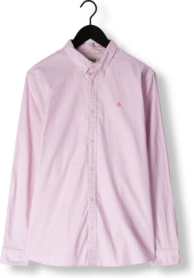 SCOTCH & SODA Heren Overhemden Seasonal Essentials Organic Cotton Oxford Shirt Lichtroze