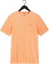 Scotch & Soda Oranje T-shirt Garment-dyed Crewneck Tee With Embroidery Logo - Thumbnail 3