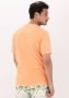 Scotch & Soda Oranje T-shirt Garment-dyed Crewneck Tee With Embroidery Logo - Thumbnail 4