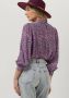 SCOTCH & SODA Dames Blouses Pintuck Blouse With Ruffle Collar Paars - Thumbnail 4