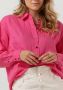 SCOTCH & SODA Dames Blouses Oversized Linen Shirt Roze - Thumbnail 2