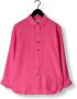 SCOTCH & SODA Dames Blouses Oversized Linen Shirt Roze - Thumbnail 3