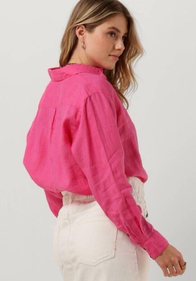 SCOTCH & SODA Dames Blouses Oversized Linen Shirt Roze
