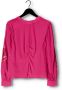 Scotch & Soda top Ruched waist blouse with extended shoulder met borduursels rood - Thumbnail 5