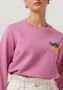 SCOTCH & SODA Dames Truien & Vesten Cotton In- Conversion Regular Fit Crewneck Sweater Roze - Thumbnail 3