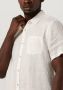 SCOTCH & SODA Heren Overhemden Short Sleeve Linen Shirt Wit - Thumbnail 3